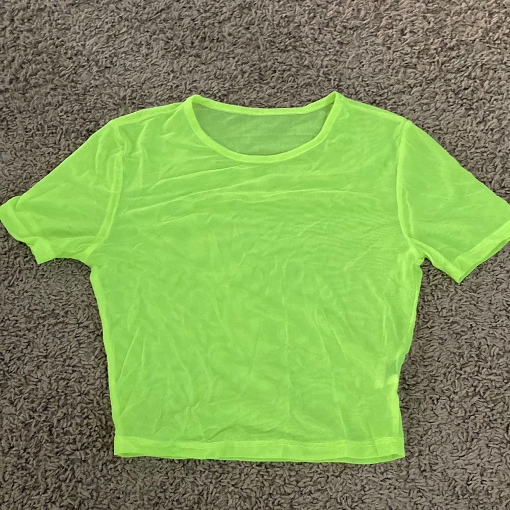 Neon Mesh croptop